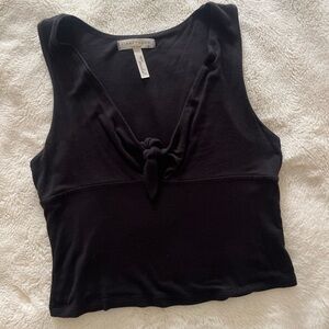 Black Knotted Women's Tank top